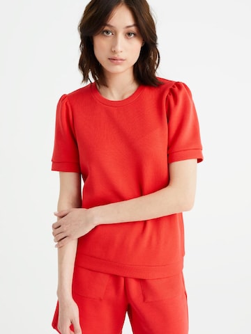 WE Fashion Μπλούζα φούτερ σε κόκκινο: μπροστά