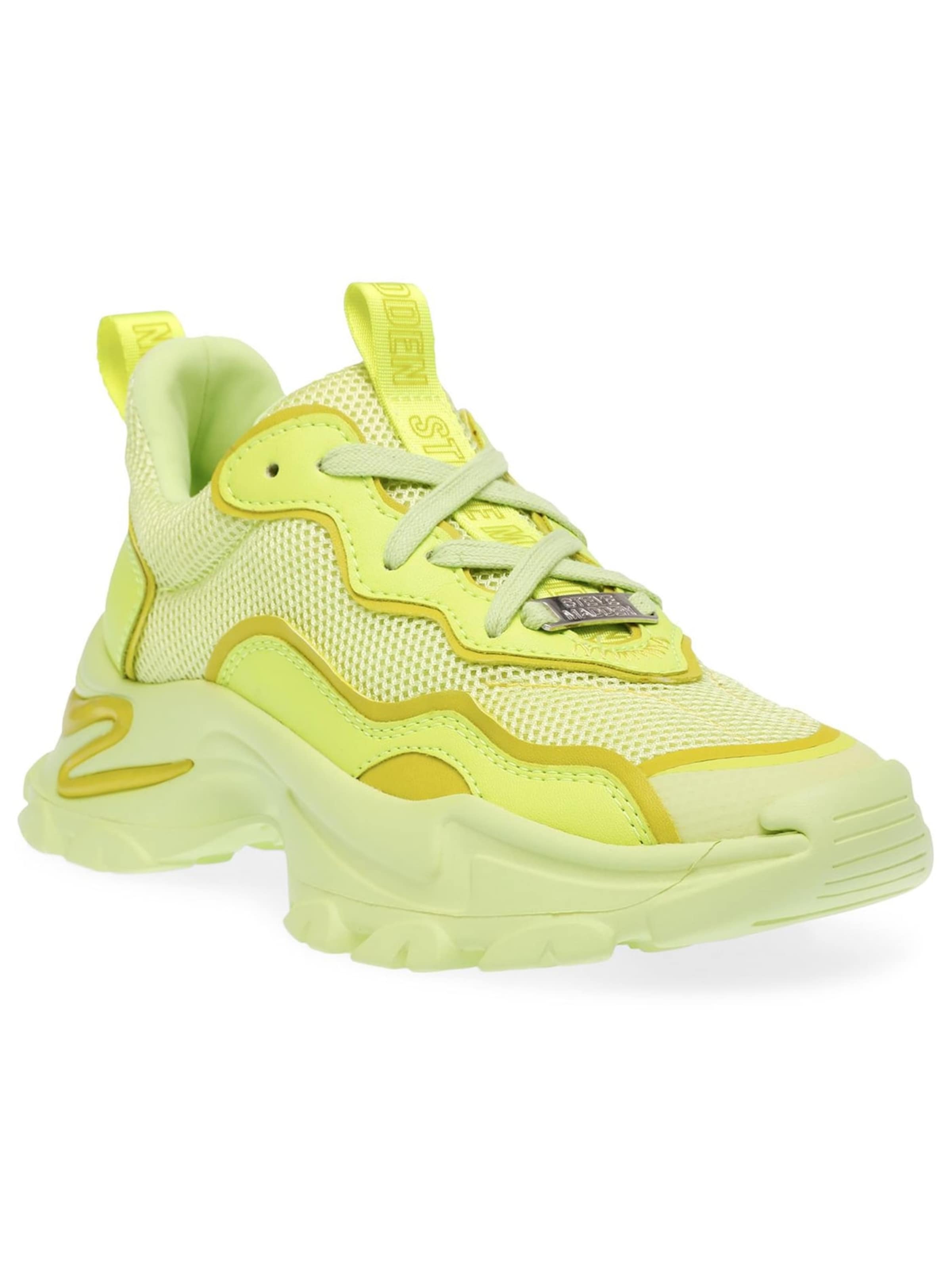 STEVE MADDEN Buty sportowe sznurowane 'W Manerva Neon Lime Shoes' w kolorze zielony: przód