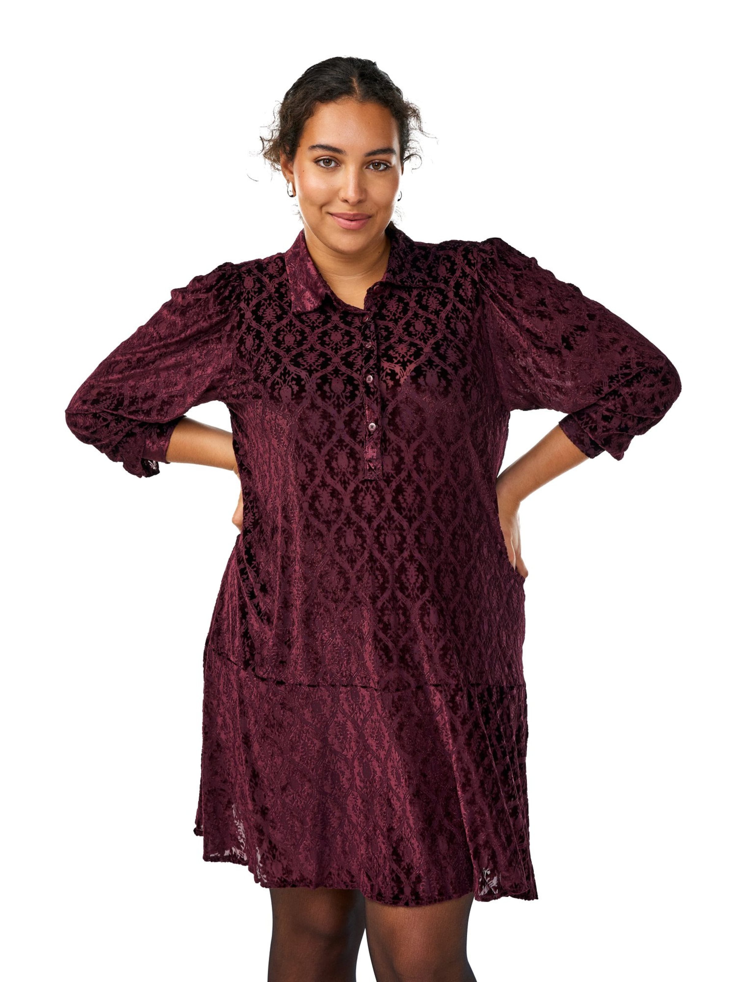 Rochie 'ETULIPY' de la Zizzi pe roșu: față