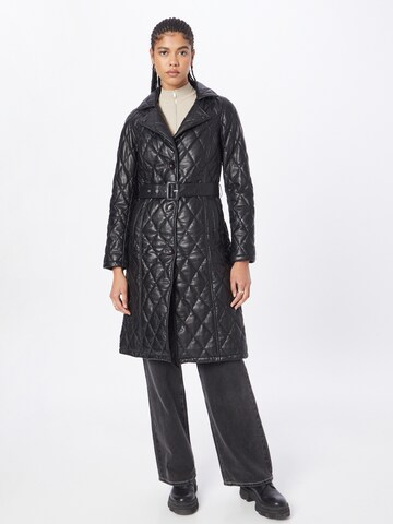 Maze Between-Seasons Coat in Black: front