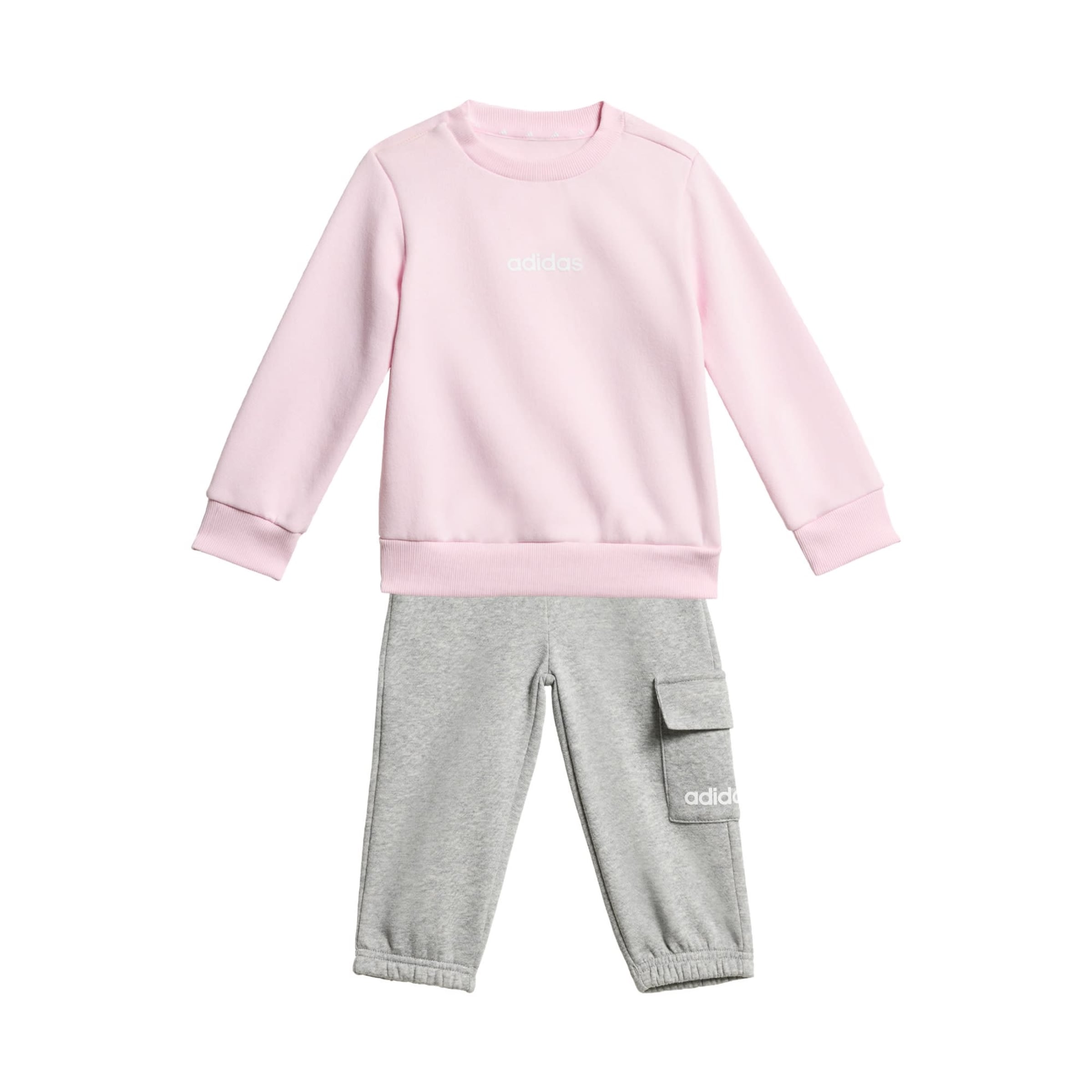 ADIDAS SPORTSWEAR Trainingspak 'Essentials' in Roze: voorkant