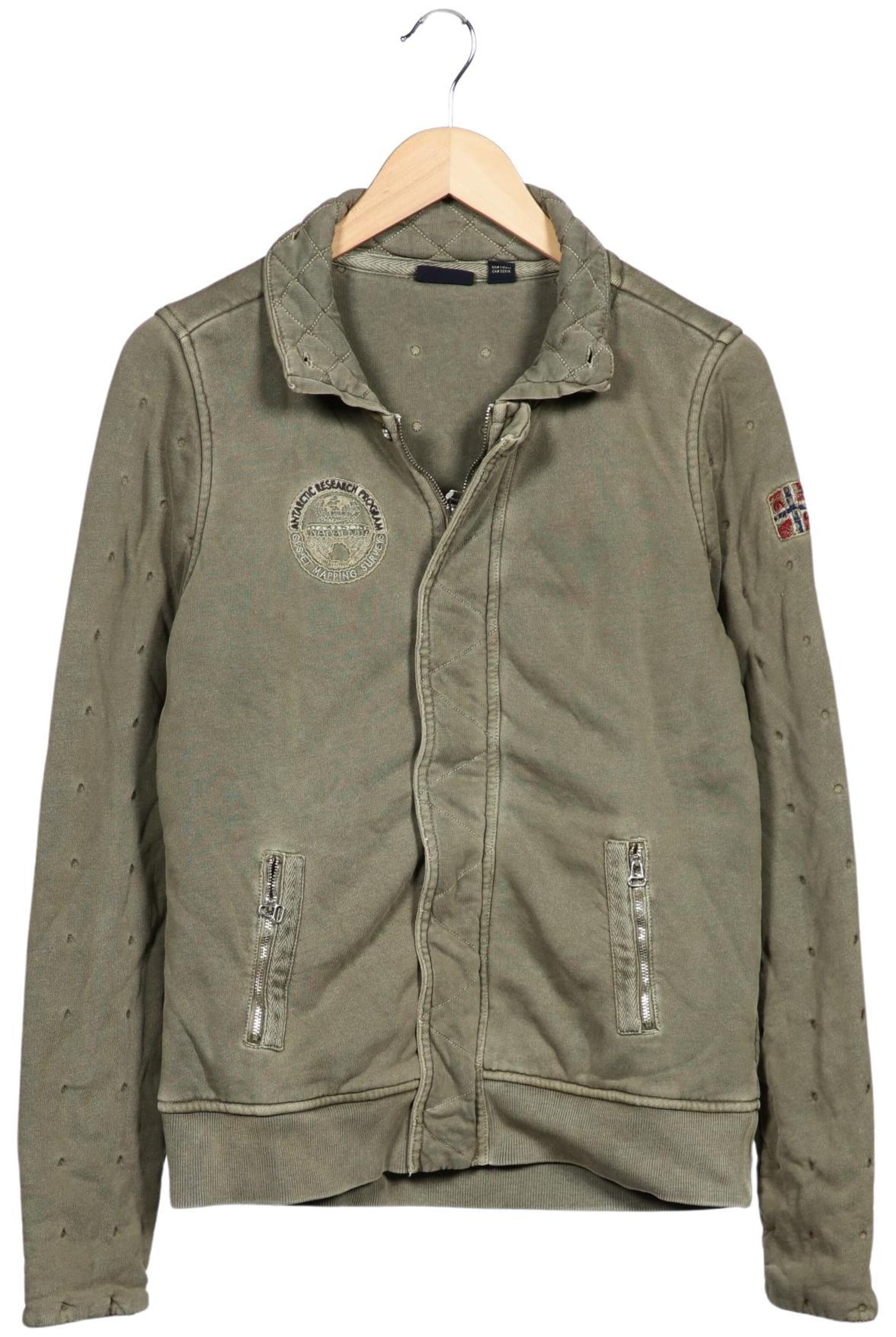 NAPAPIJRI Sweatshirt & Zip-Up Hoodie in L in Green: front