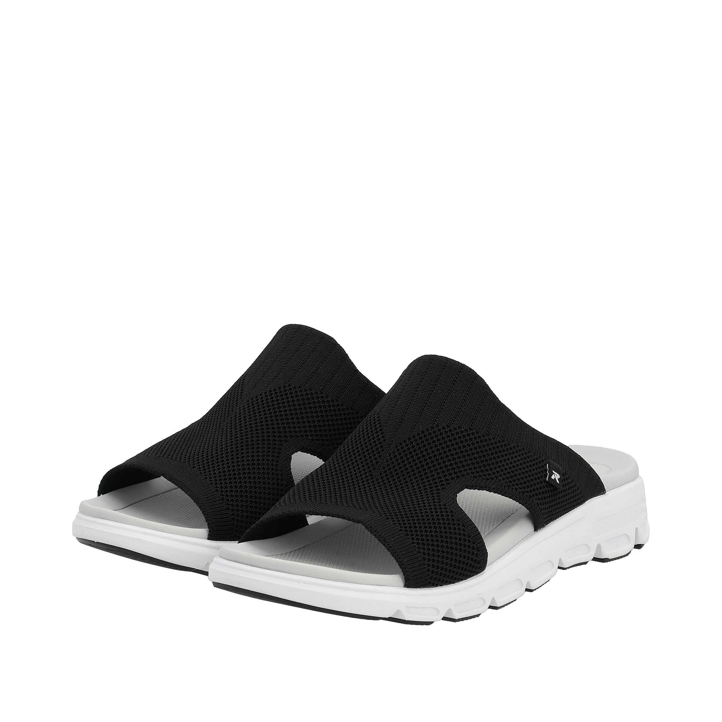 Rieker Sport Pantolette in Schwarz