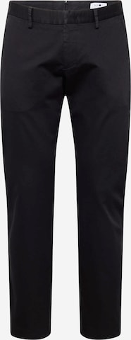 NN07 Regular Chino Pants 'Theo 1420' in Black: front