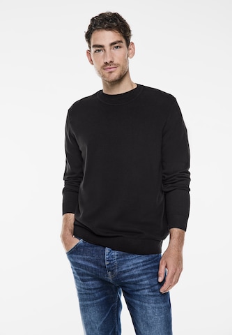 Street One MEN Pullover in Schwarz: Vorderseite