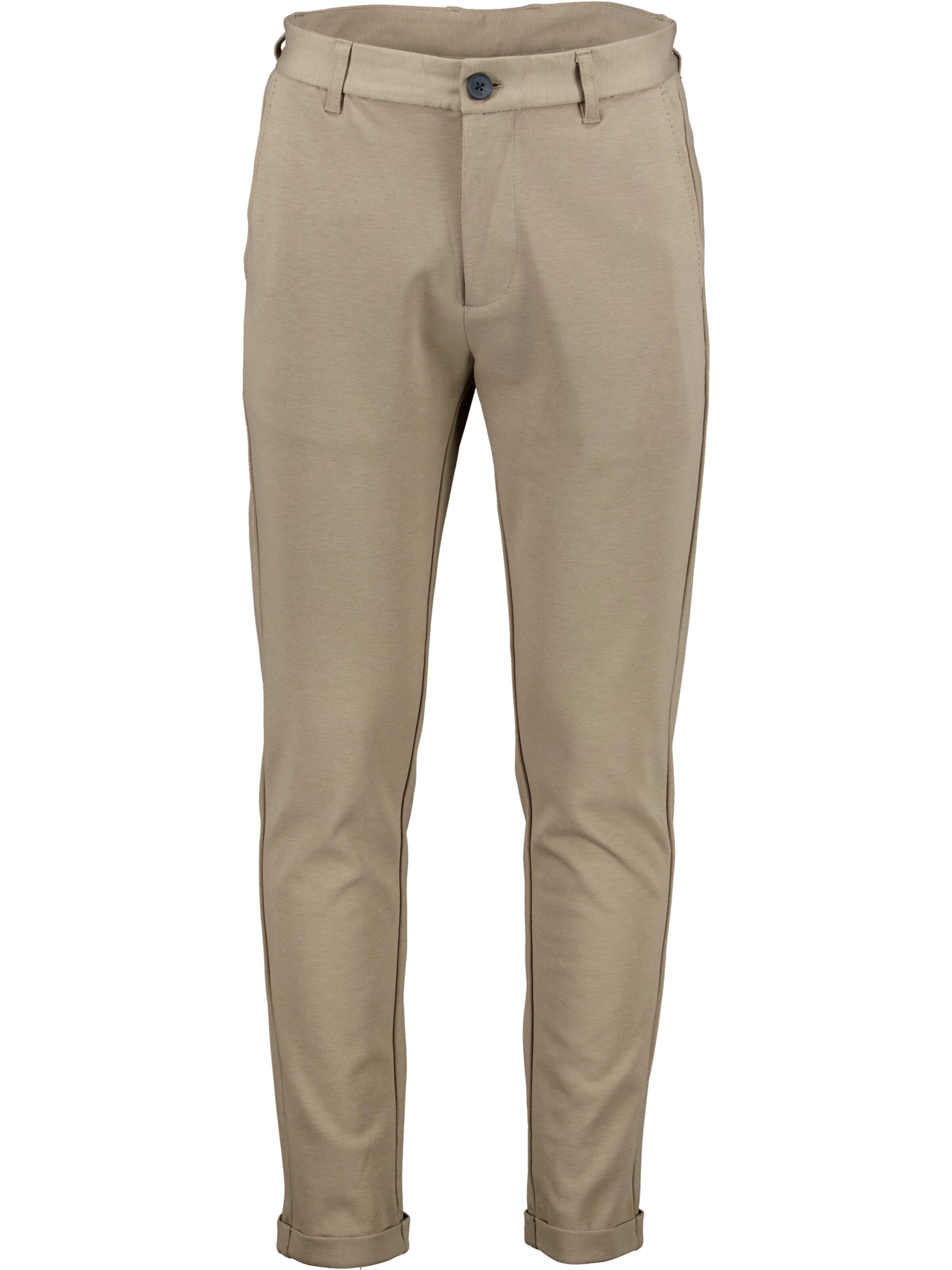 Lindbergh Slimfit Broek in Beige: voorkant