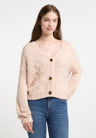 DreiMaster Vintage Knit Cardigan in Pink: front