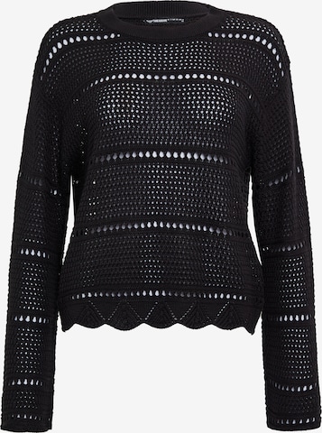 Pull-over 'Melbourne' Threadbare en noir : devant