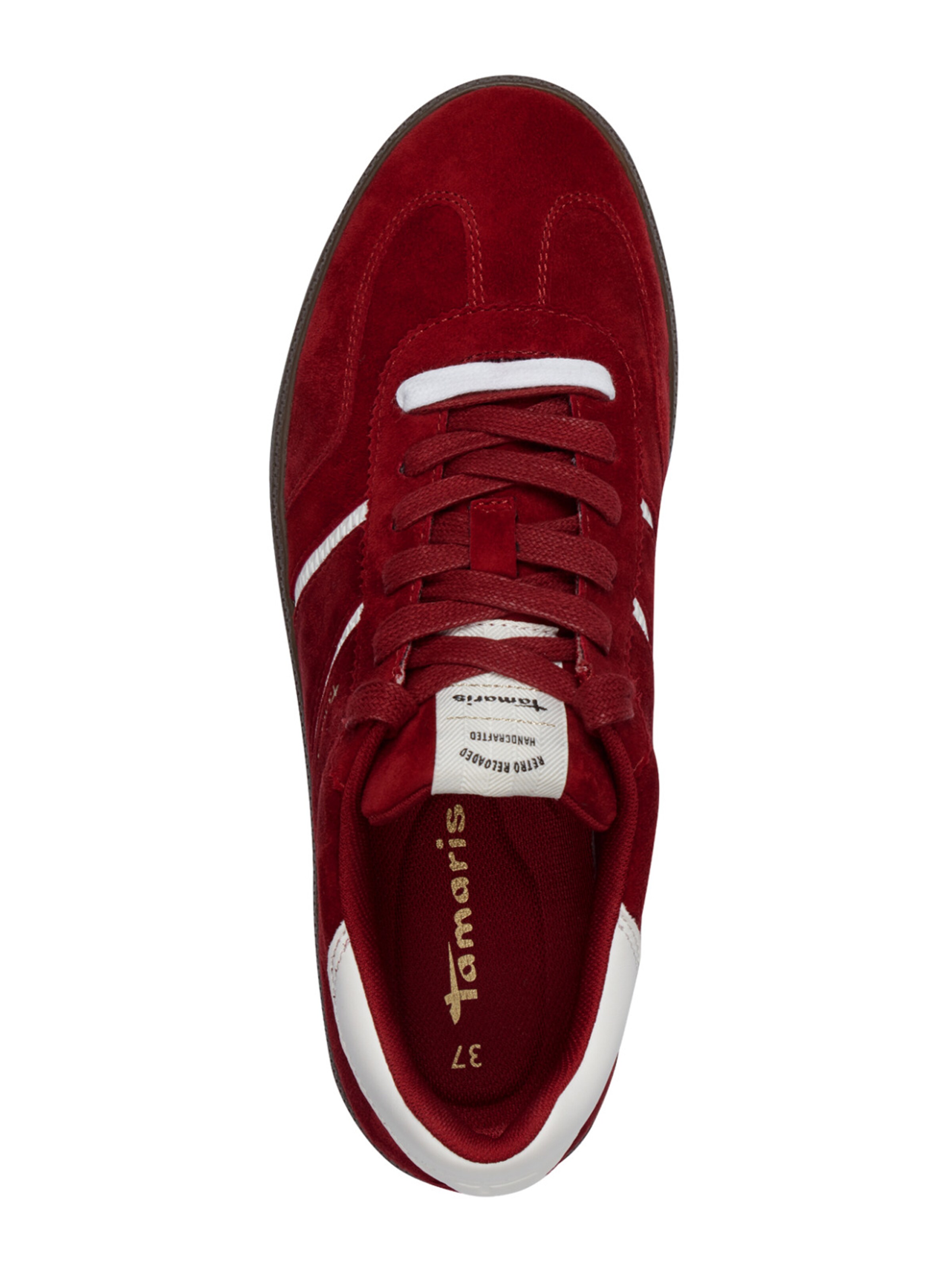 Baskets basses Tamaris en rouge