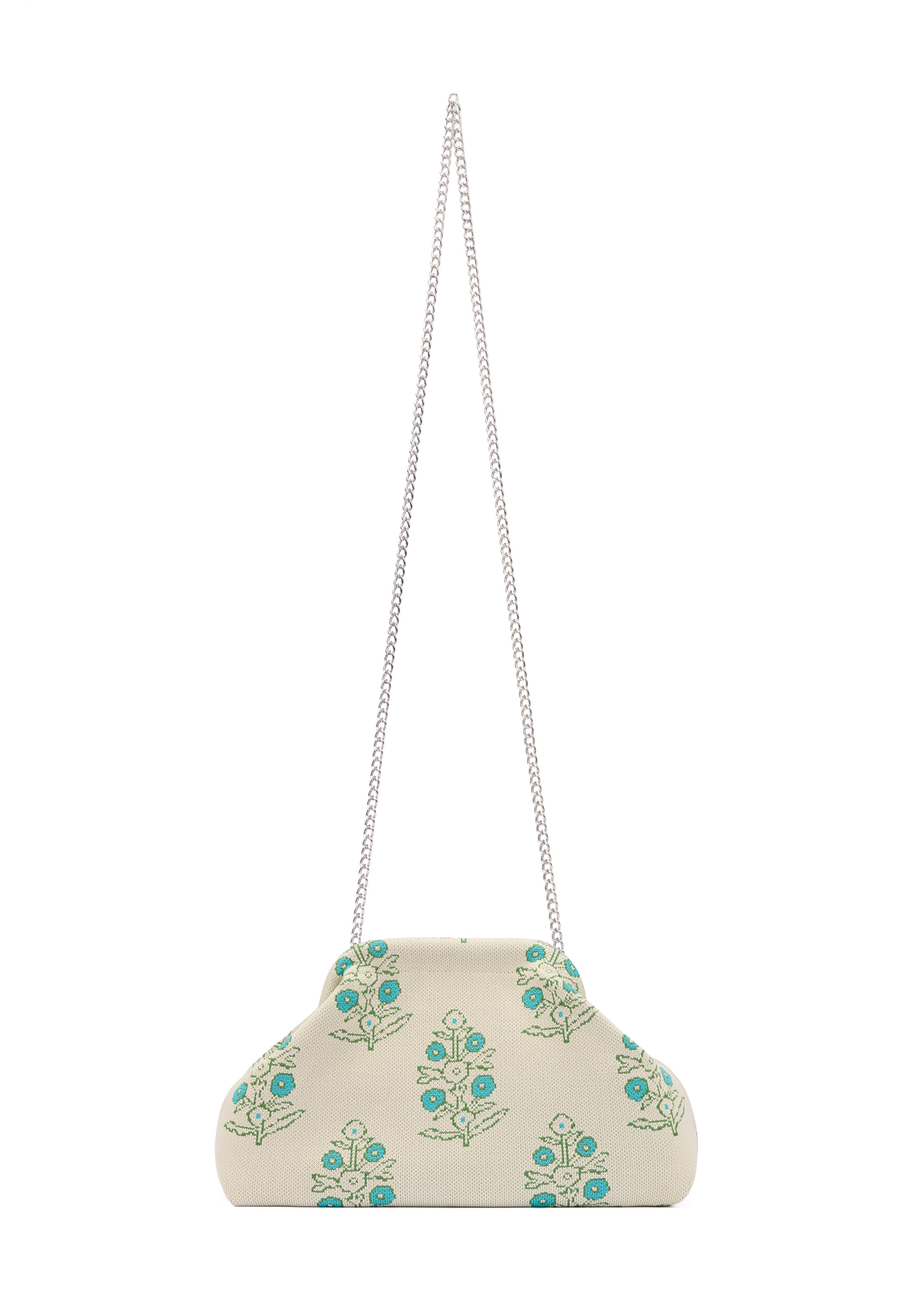 nolie Clutch in Beige: front