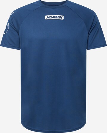 T-Shirt fonctionnel 'Topaz' Hummel en bleu : devant