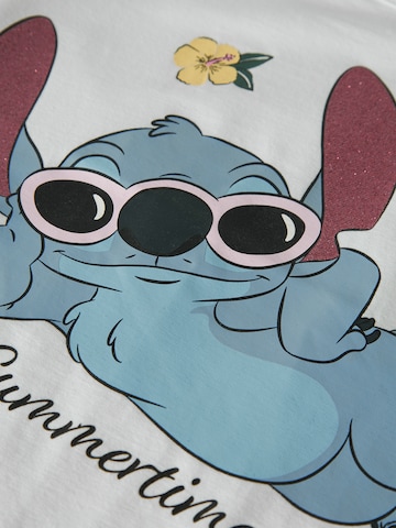 NAME IT Shirt 'NMFANN STITCH' in Wit