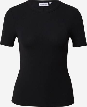 Calvin Klein قميص بلون أسود: الأمام