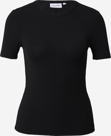 Calvin Klein قميص بلون أسود: الأمام