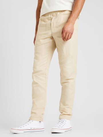 Samsøe Samsøe - Slimfit Pantalón 'SMITHY' en beige: frente