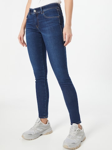 DIESEL - Skinny Calças de ganga 'SLANDY' em azul: frente