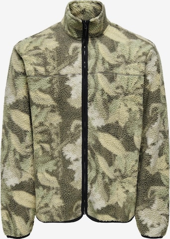 Veste en polaire 'Emilio' Only & Sons en gris : devant