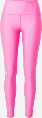 UNDER ARMOUR Skinny Sporthose 'Evolved' in Pink: predná strana