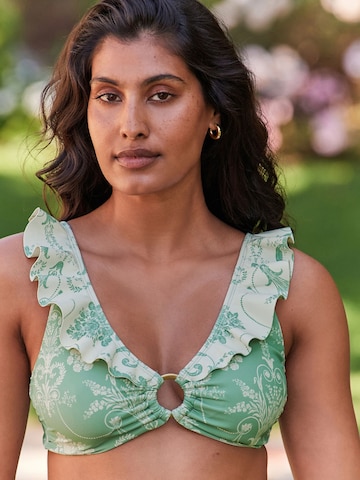 LAURA ASHLEY Triangel Bikinitop in Groen