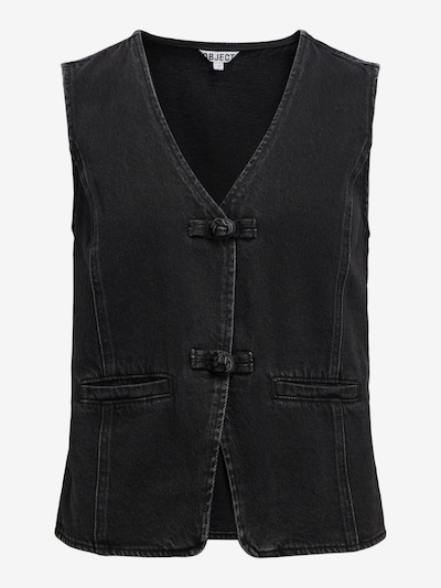 OBJECT Weste in black denim, Produktansicht