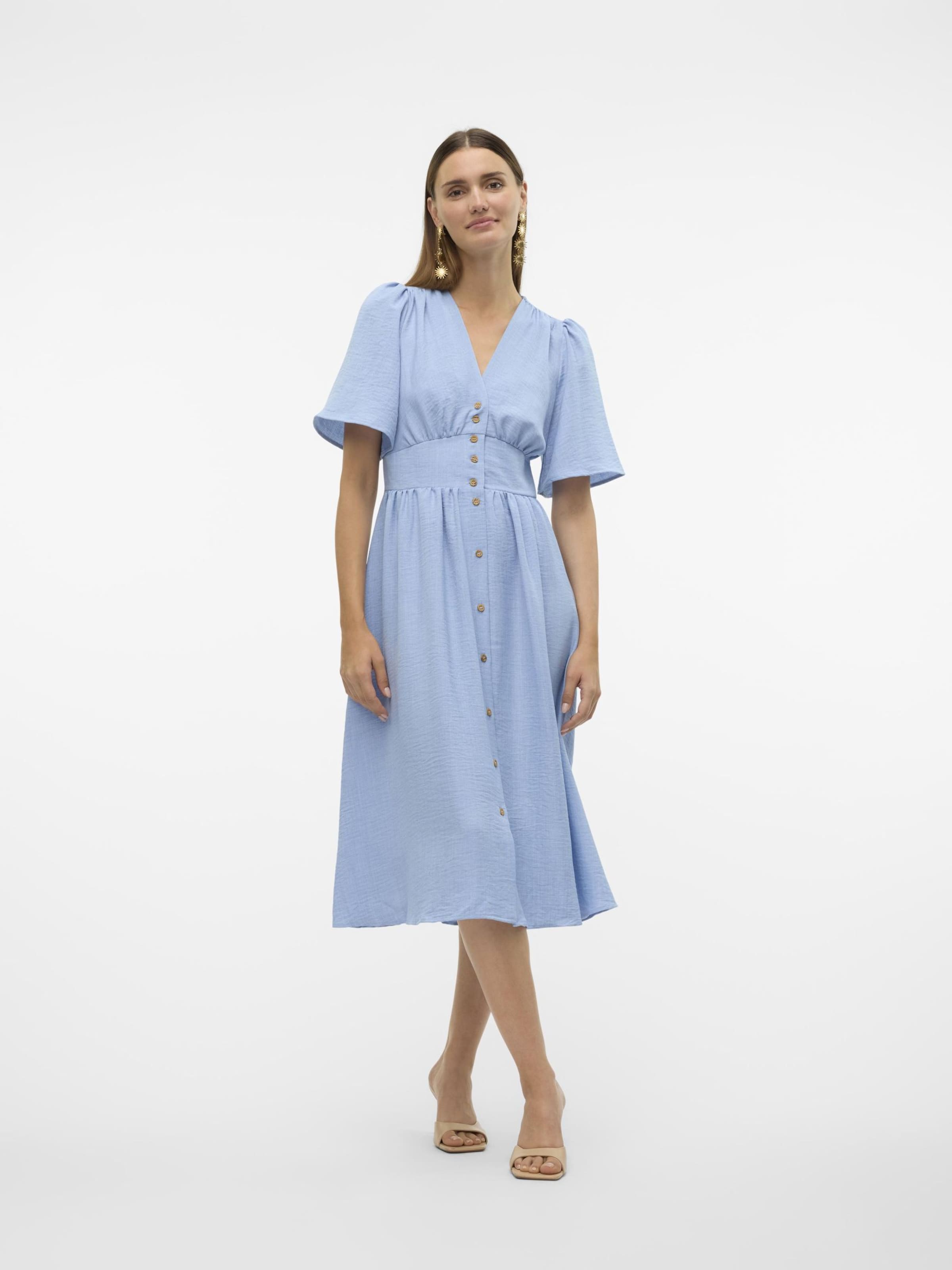 Robe-chemise 'MELANEY' VERO MODA en bleu