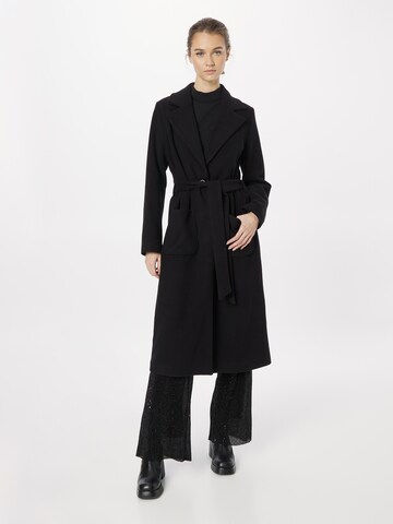 MORE & MORE Between-Seasons Coat in Black: front