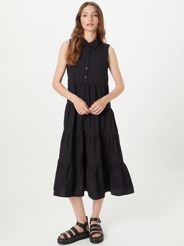 OVS Shirt Dress in Black: front