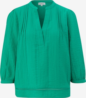 s.Oliver Blouse in Groen: voorkant