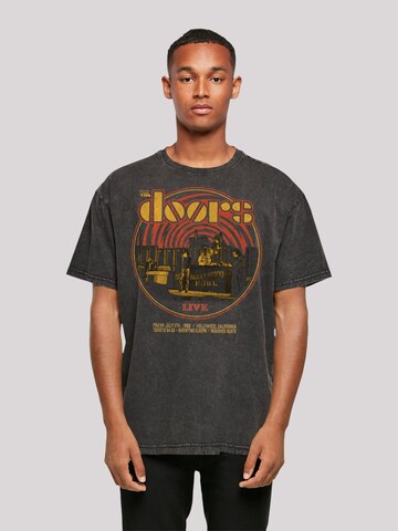 F4NT4STIC T-Shirt 'The Doors Music Live 68 Retro' in Schwarz: Vorderseite