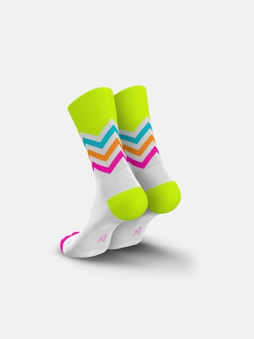 INCYLENCE Athletic Socks 'VOLTS' in Yellow