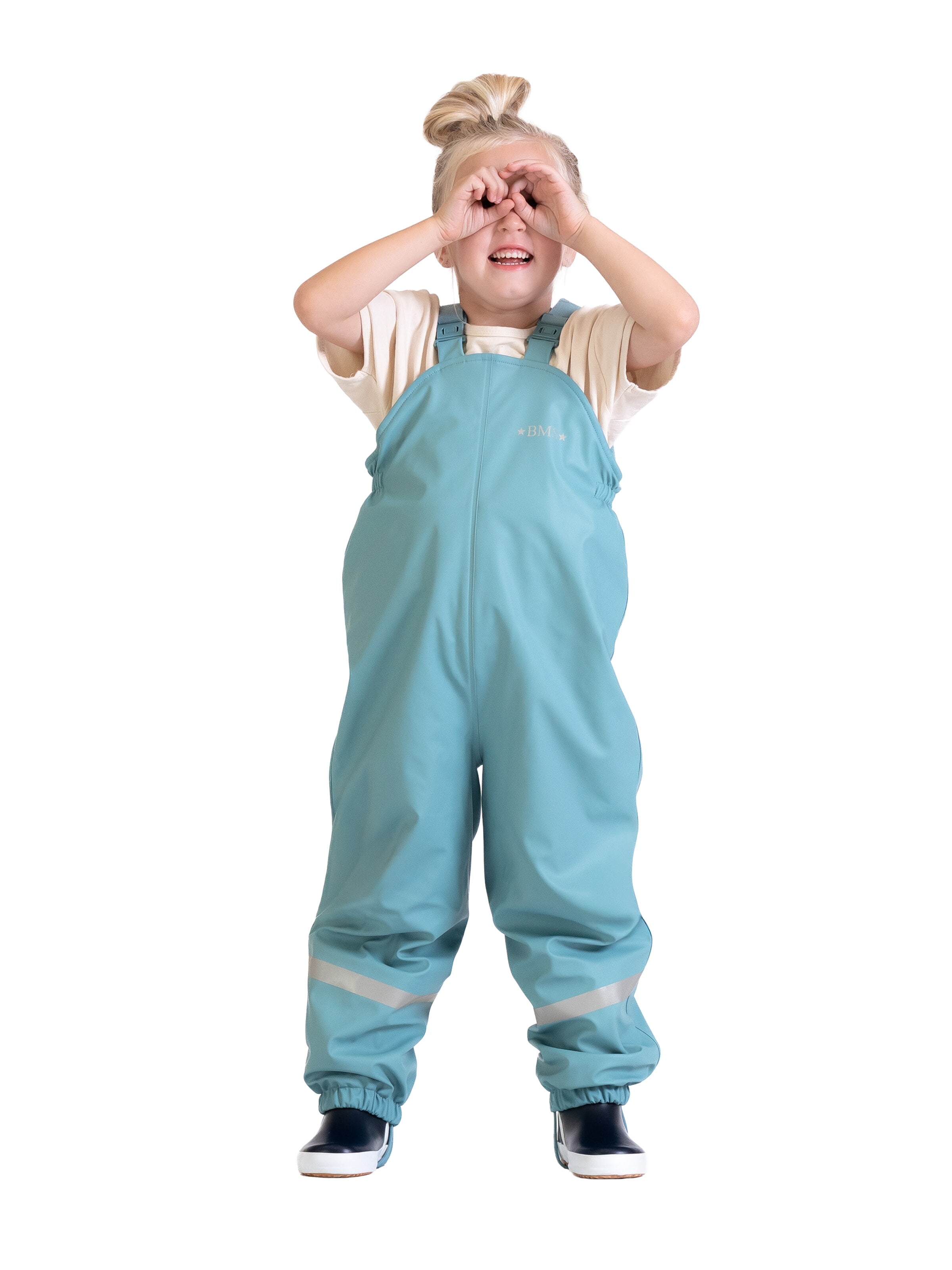 BMS Regular Athletic Pants 'SoftSkin Antarctic' in Blue: front