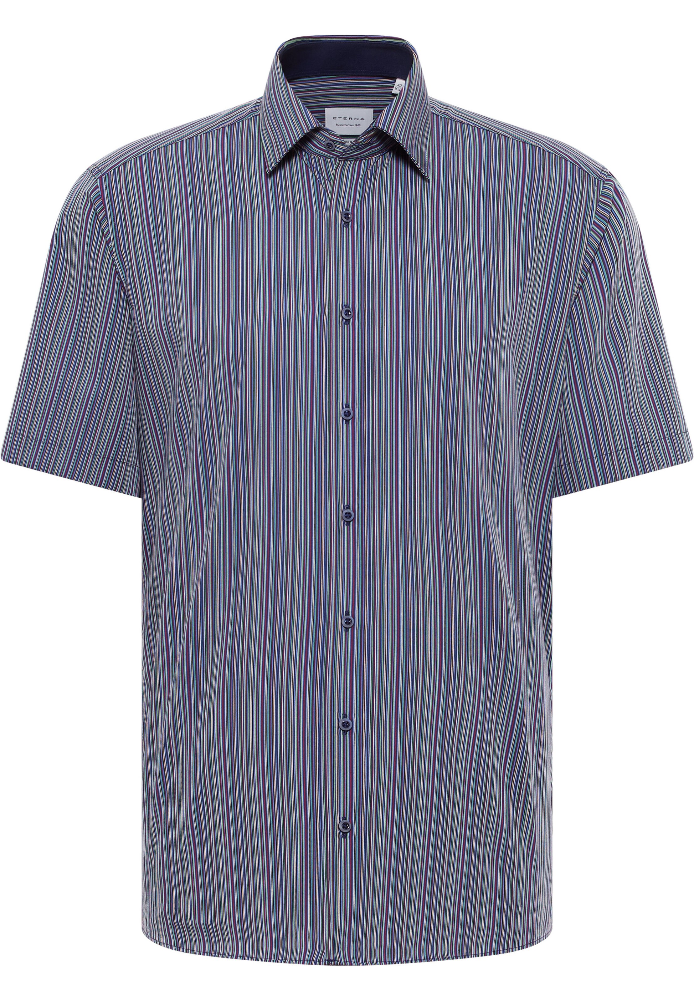 ETERNA Regular fit Zakelijk overhemd in Blauw: voorkant