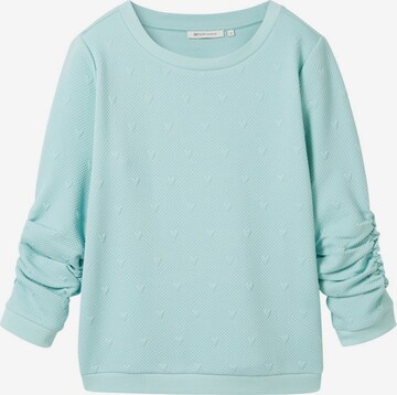 TOM TAILOR Sweatshirt in Groen: voorkant