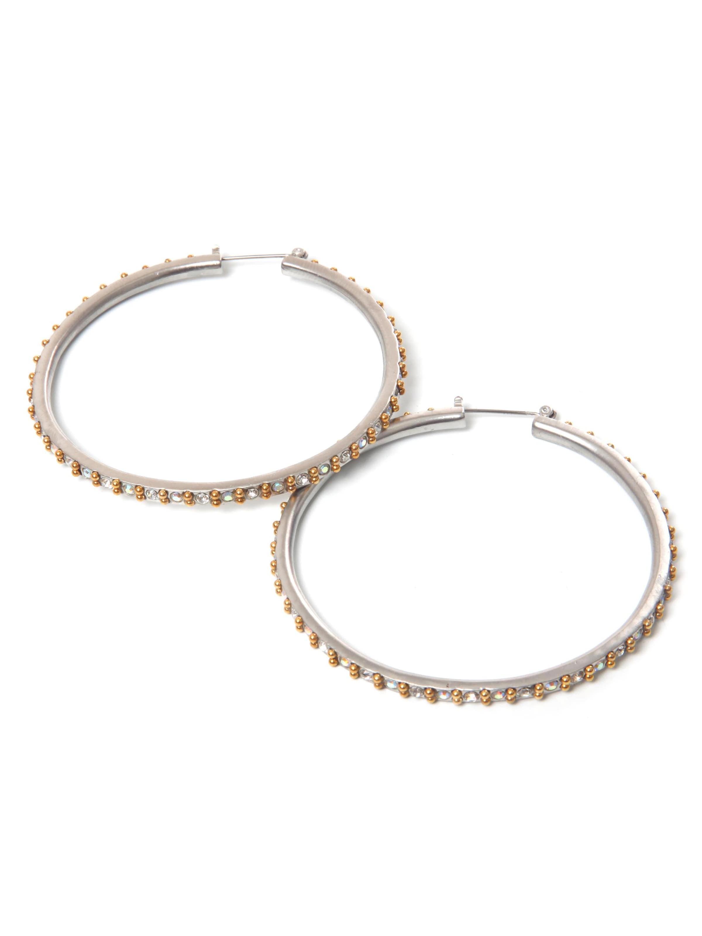 COLLEZIONE ALESSANDRO Earrings 'Laila' in Transparent: front