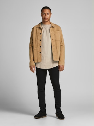 JACK & JONES قميص 'Enoa' بلون بيج