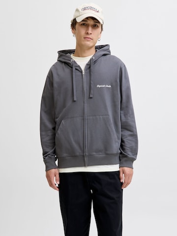 Veste de survêtement JACK & JONES en gris : devant