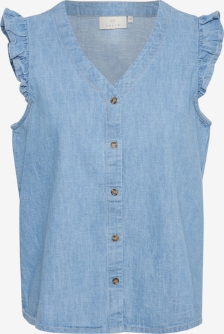 Kaffe Blouse 'Louise' in Blauw: voorkant