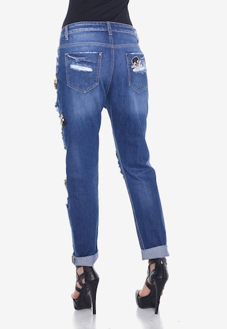 CIPO & BAXX Loosefit Jeans 'Ripped' in Blau