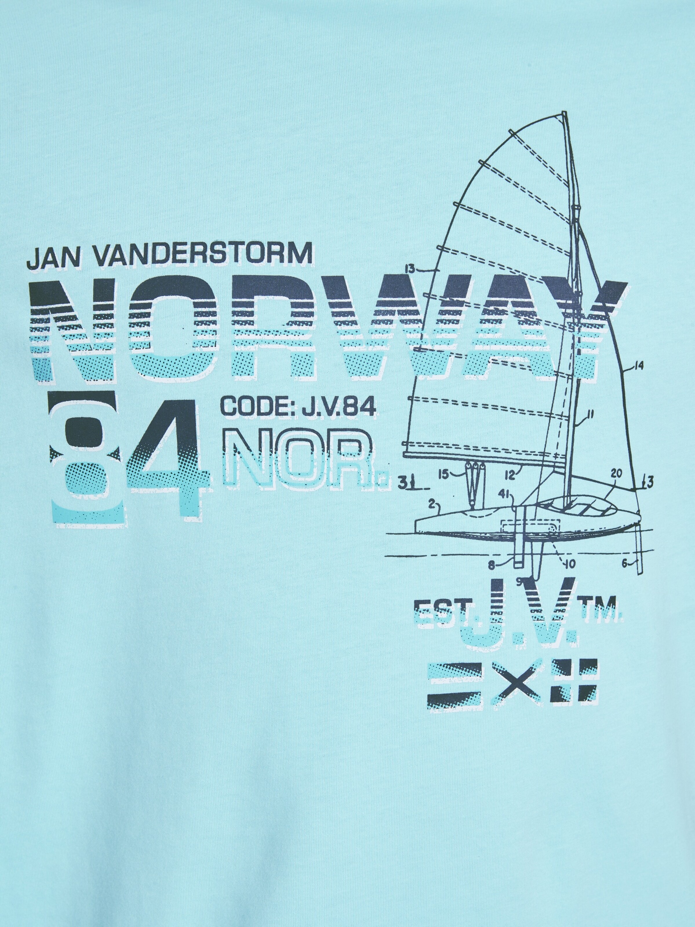 Jan Vanderstorm T-Shirt ' Eili ' in Grün