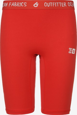 OUTFITTER Regular Functionele broek 'OCEAN FABRICS TAHI' in Rood: voorkant