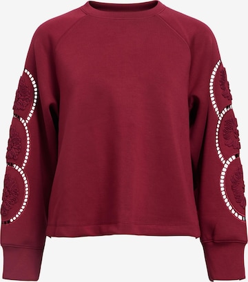 Sweat-shirt 'Dorina' OBJECT en rouge : devant