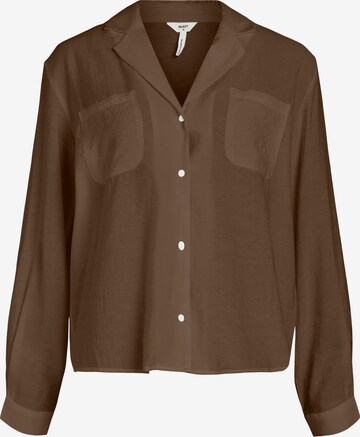 OBJECT Blouse 'Seline' in Bruin: voorkant