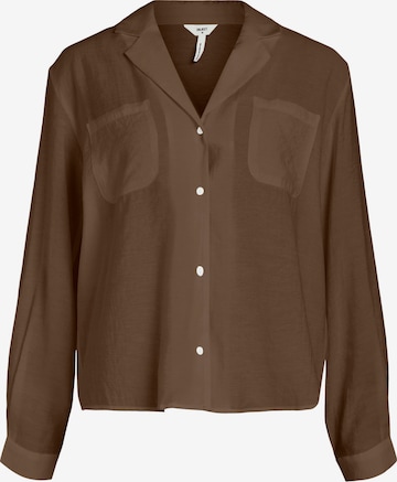 Camicia da donna 'Seline' di OBJECT in marrone: frontale