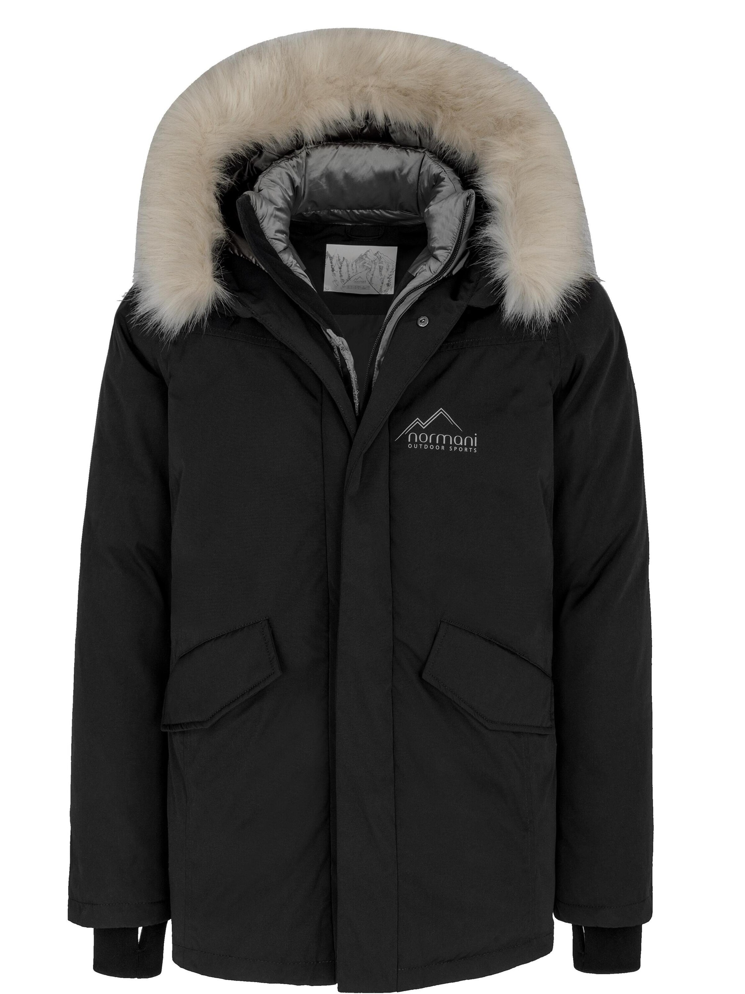 Veste d’hiver 'Oimjakon' normani en bleu : devant