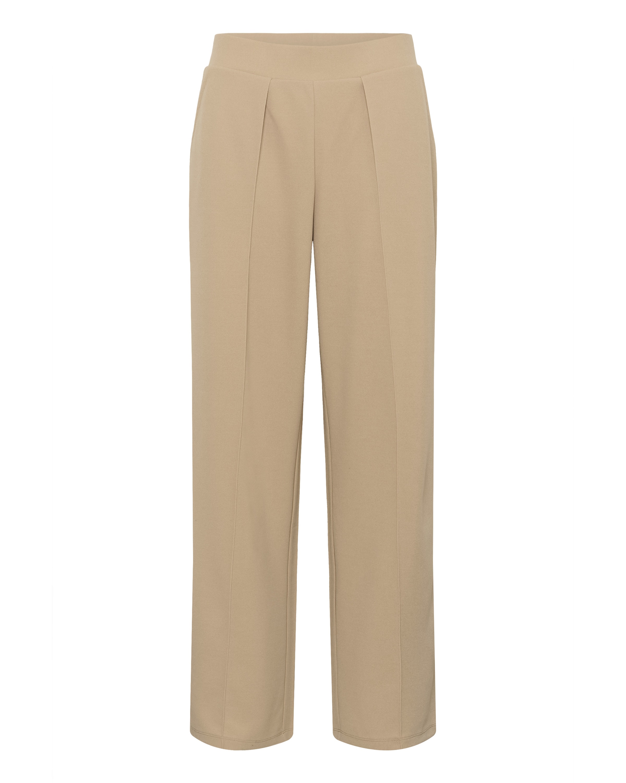 Cream Bukser med fals 'CR Siki' i beige: forside