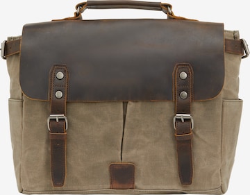 DreiMaster Vintage Lähettilaukku värissä vihreä: etupuoli