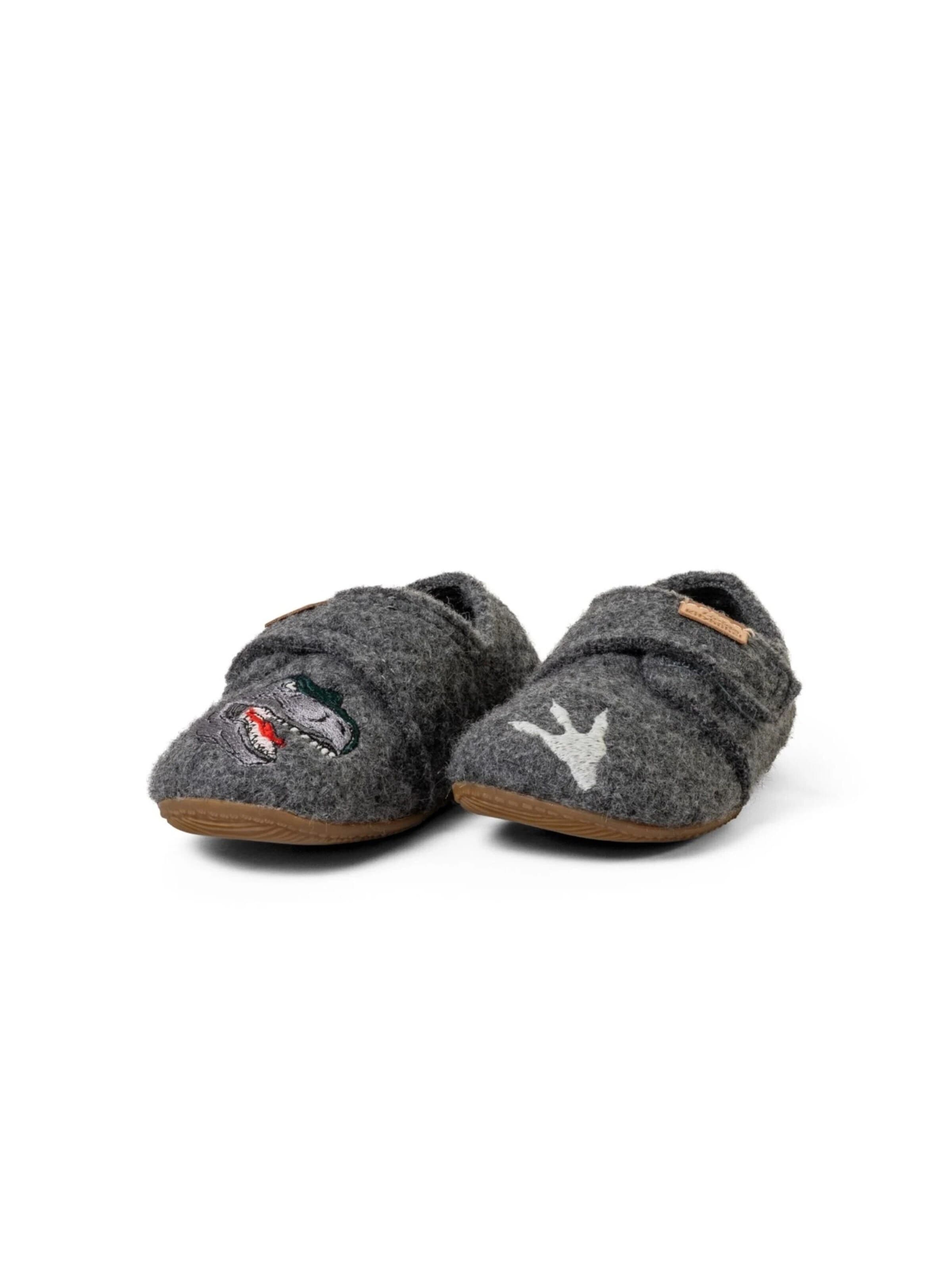 Living Kitzbühel Slippers 'T-Rex' in Grey