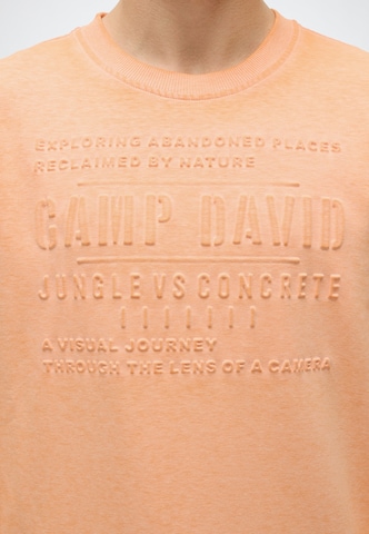 CAMP DAVID Sweatshirt in Orange
