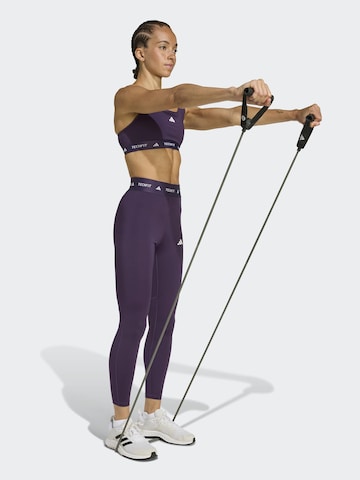 ADIDAS PERFORMANCE Скинни Спортивные штаны в Коричневый