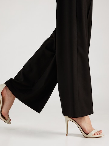 DRYKORN Wide leg Pleat-Front Pants 'BEFORE' in Black